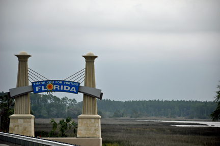 Leaving Florida sign